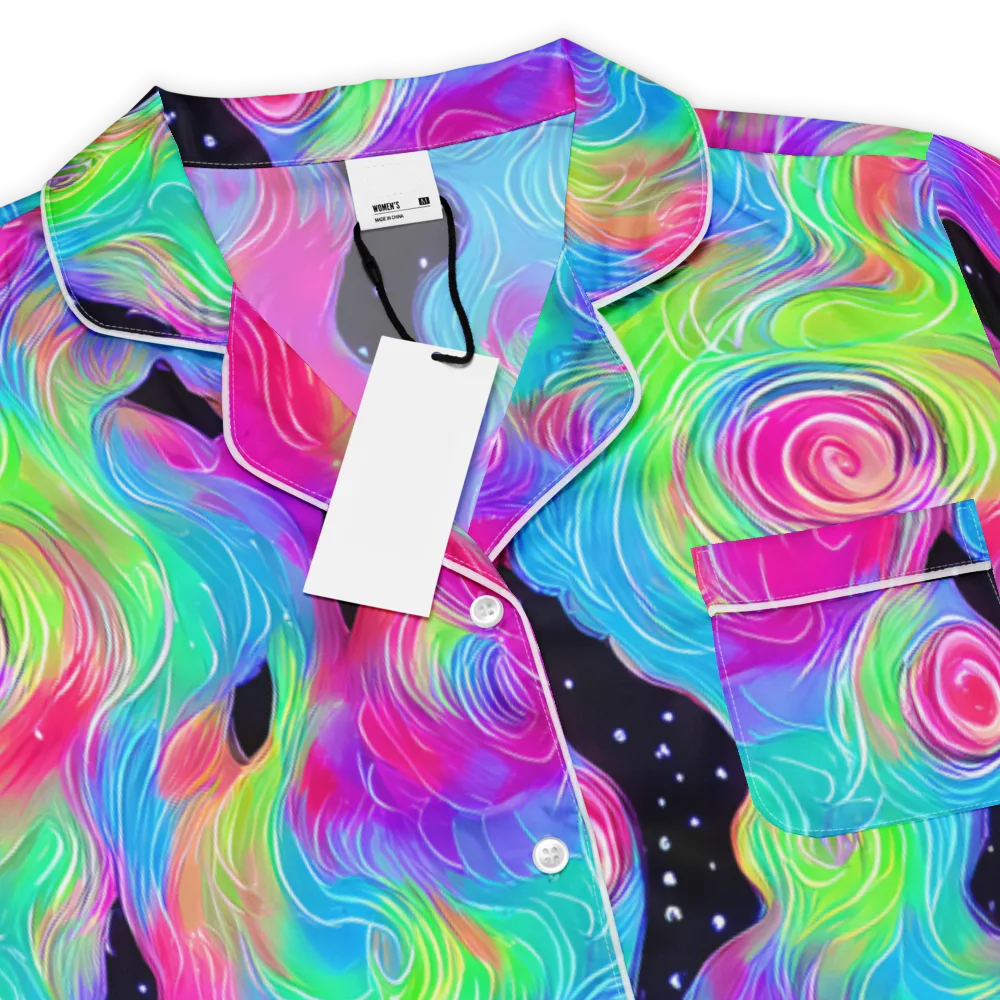 Vivid Infinity on Women's Short Sleeve Pajama Top — Product details