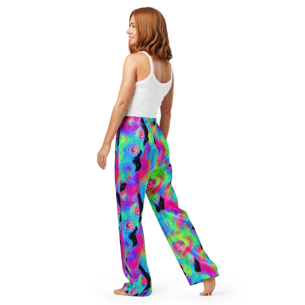 Vivid Infinity on Women's Pajama Pants — Back