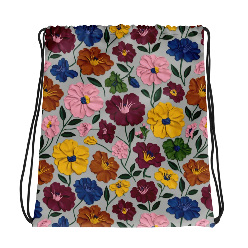 Blooming Mosaic on Drawstring Bag — Photo