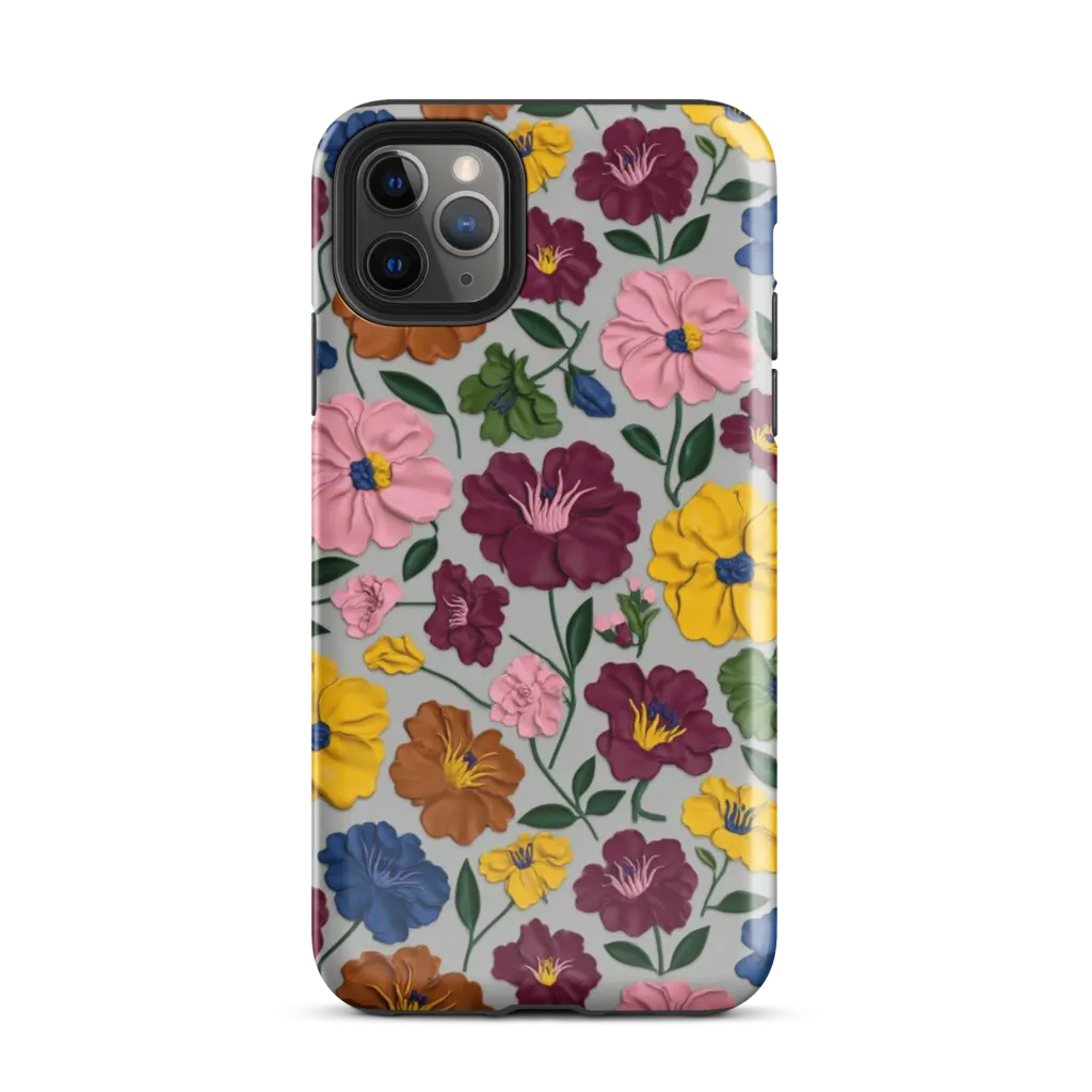 Blooming Mosaic on Tough Case for iPhone® — Front
