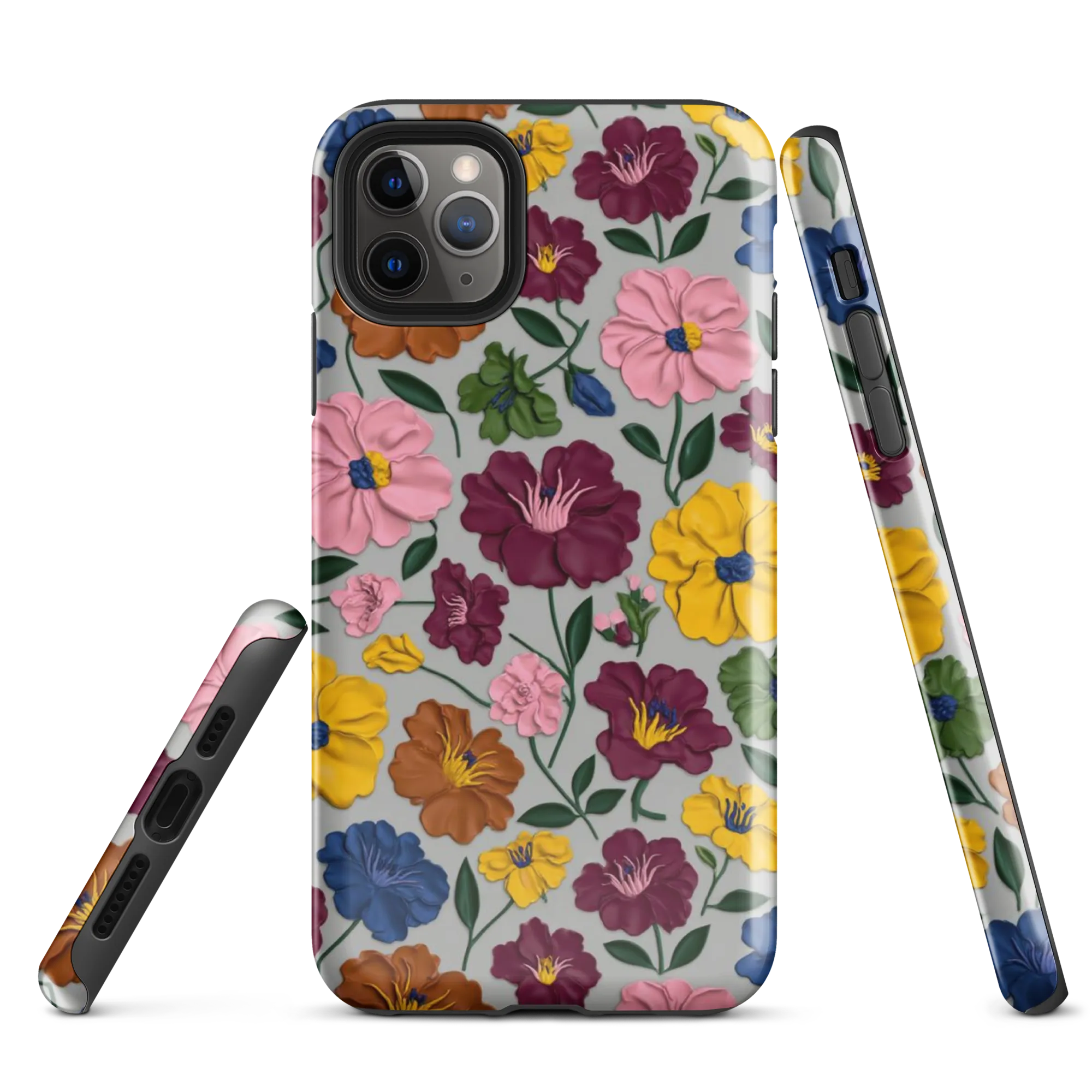 Blooming Mosaic on Tough Case for iPhone® — Front