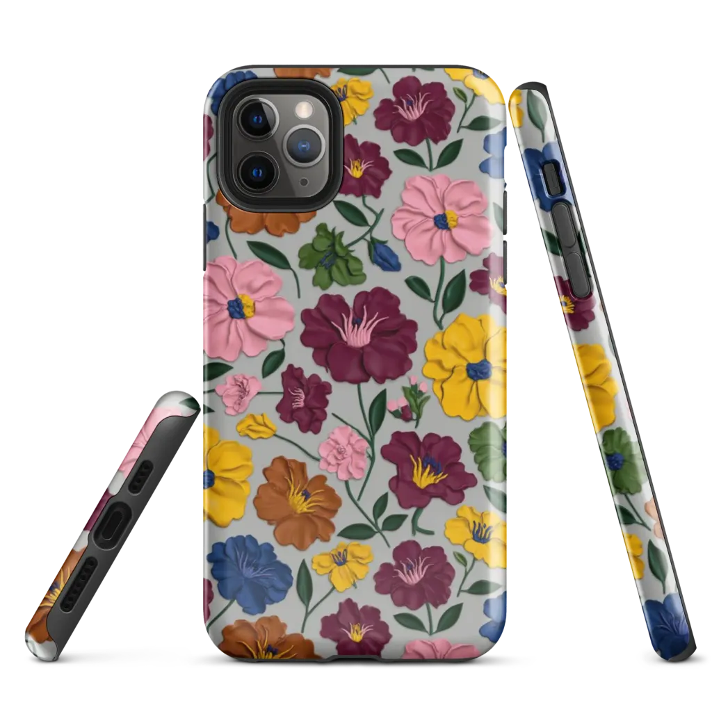 Blooming Mosaic on Tough Case for iPhone® — Front