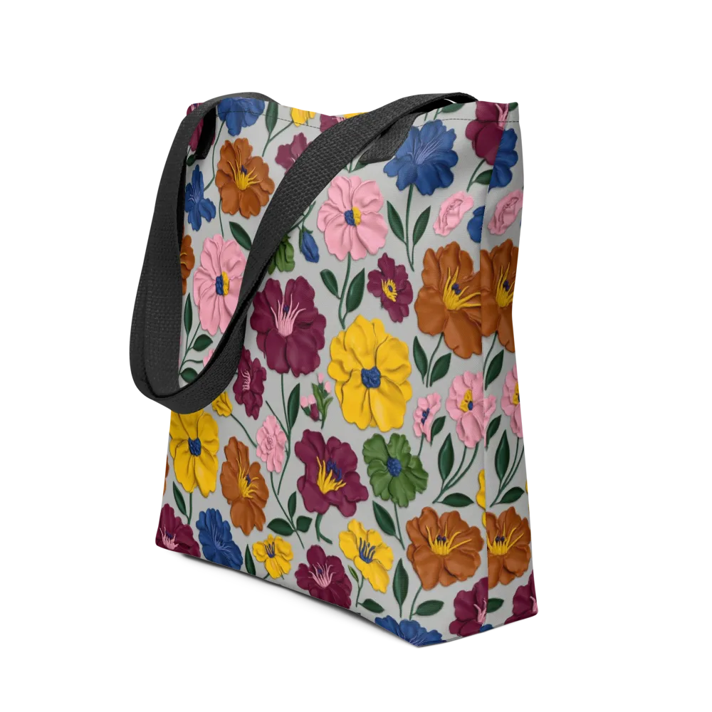 Blooming Mosaic on Tote Bag — Front