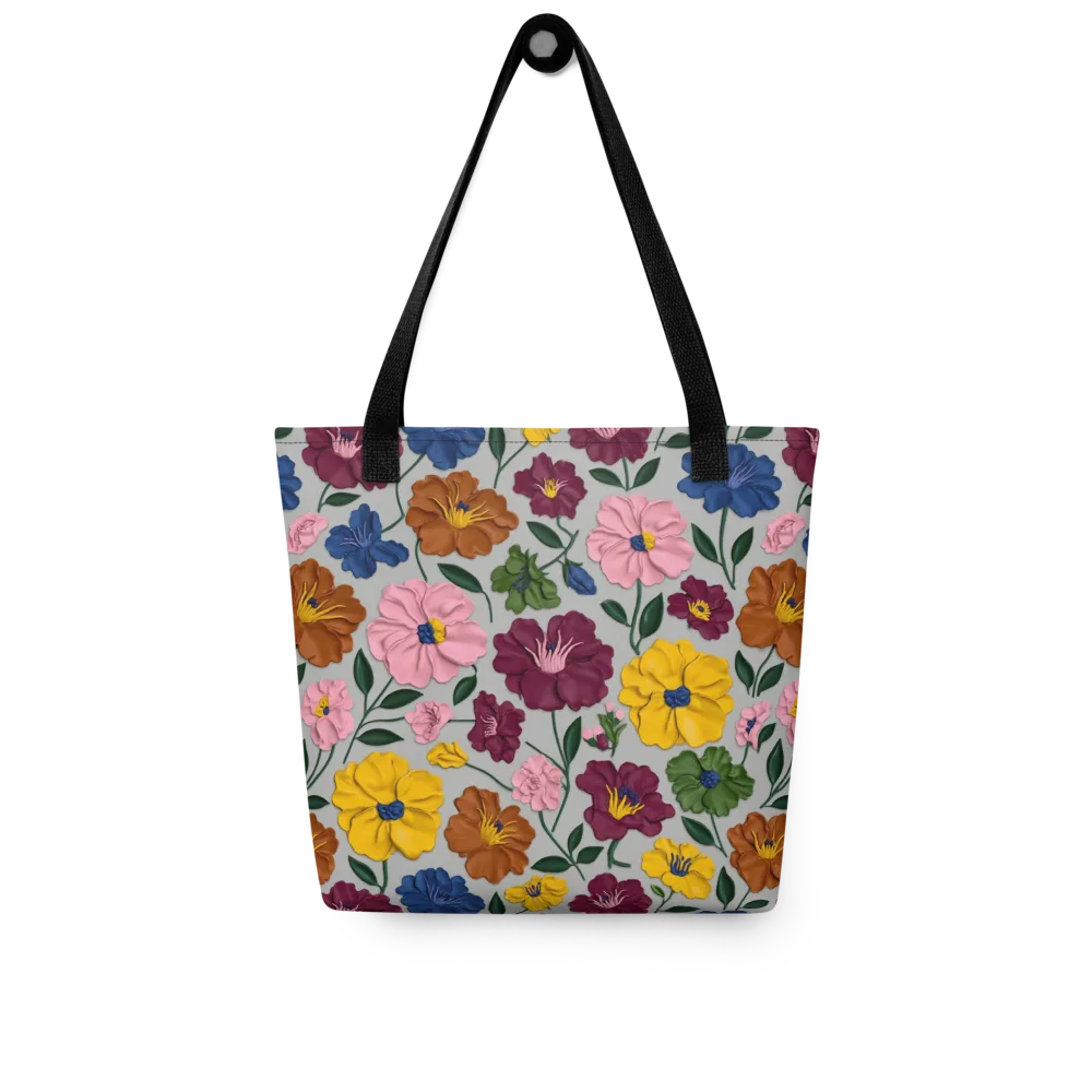 Blooming Mosaic on Tote Bag — Front