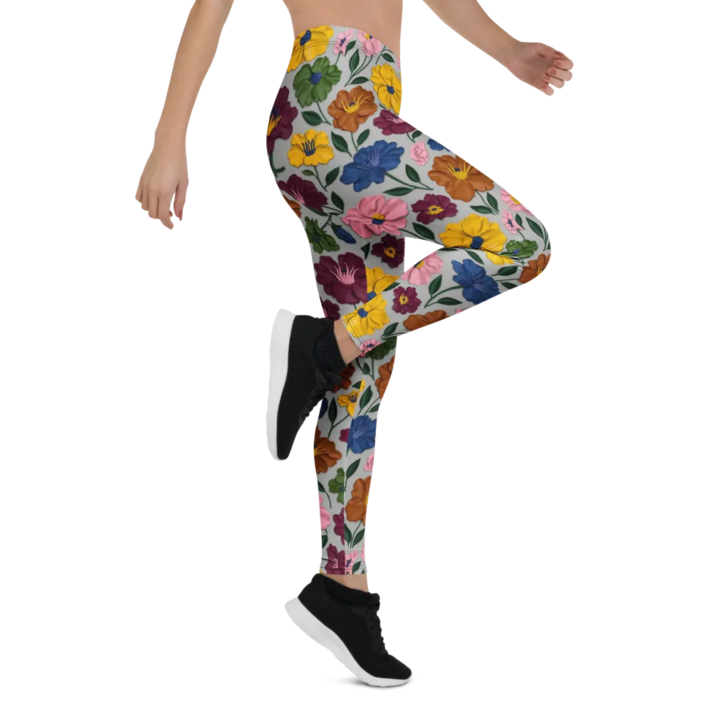 Blooming Mosaic on Leggings — Right