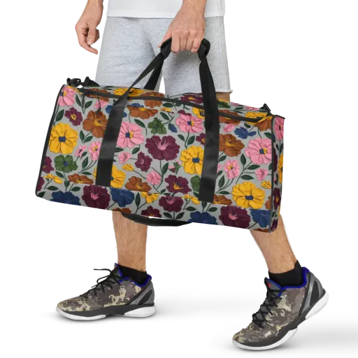 Blooming Mosaic on a Duffle Bag