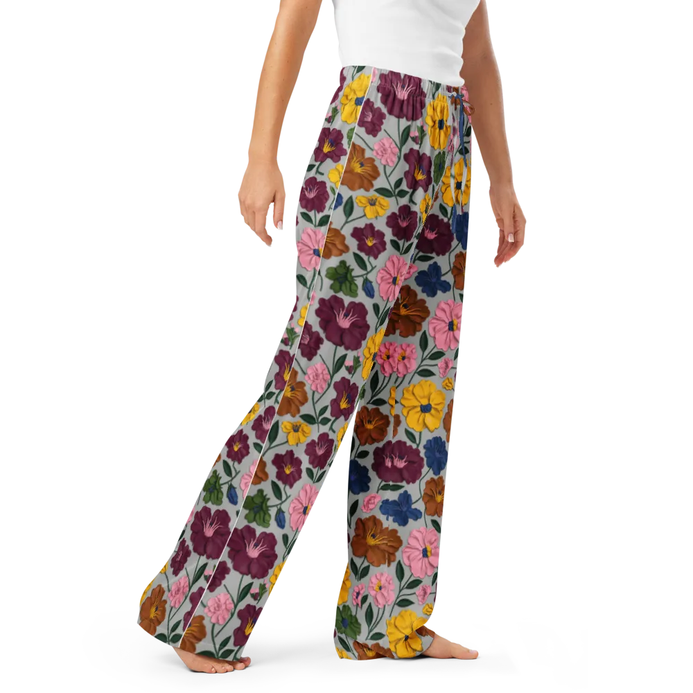 Blooming Mosaic on Women's Pajama Pants — Right Front