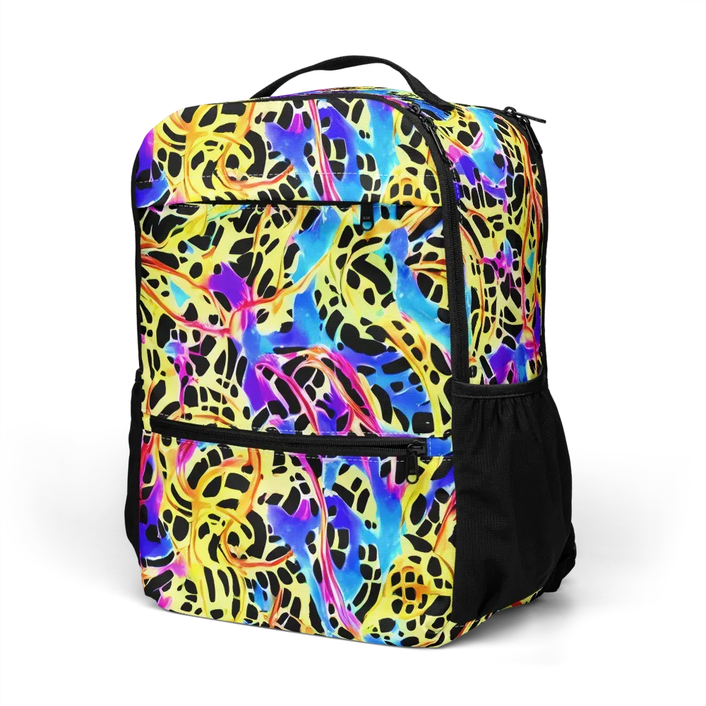 Ultraviolet Roar on Utility Backpack — Left Front