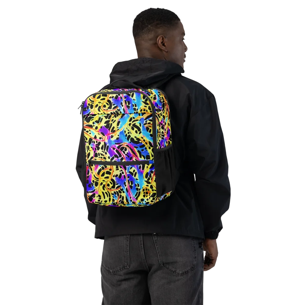 Ultraviolet Roar on Utility Backpack — Back