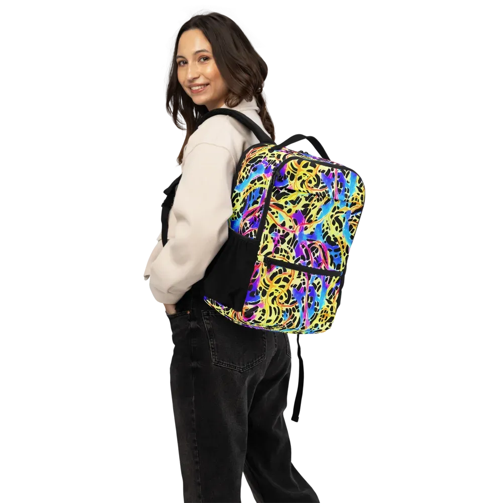 Ultraviolet Roar on Utility Backpack — Back