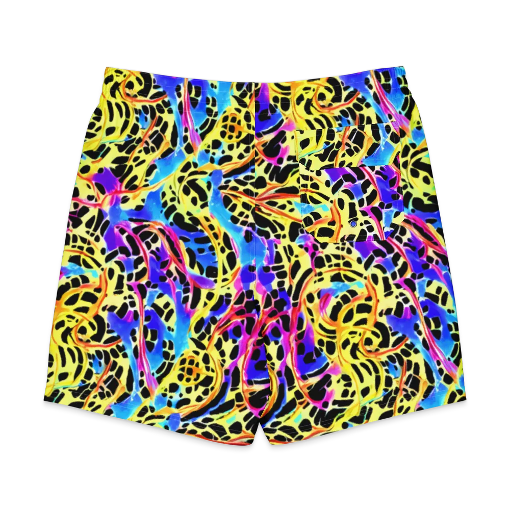 Ultraviolet Roar on Men's Board Shorts — Back