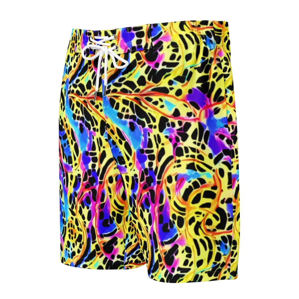 Ultraviolet Roar on Men's Board Shorts — Front