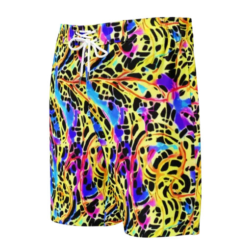 Ultraviolet Roar on a Men's Board Shorts