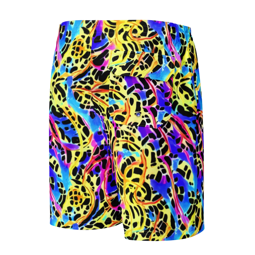 Ultraviolet Roar on Men's Board Shorts — Back