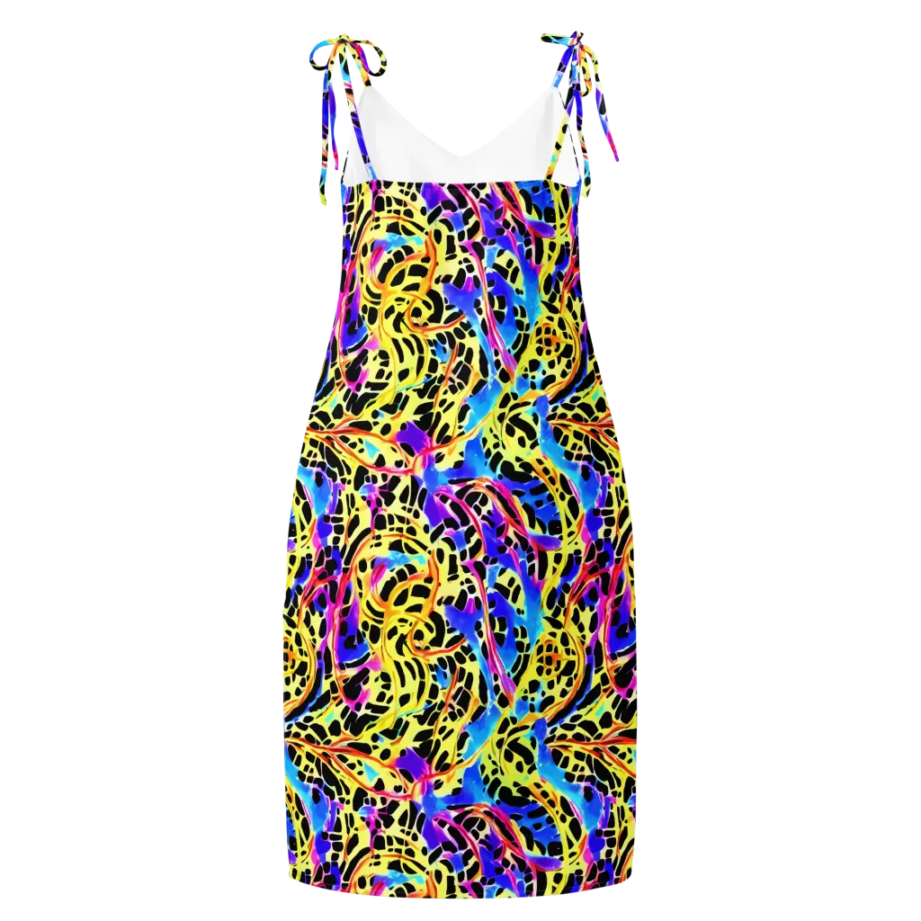 Ultraviolet Roar on Slip Dress — Back