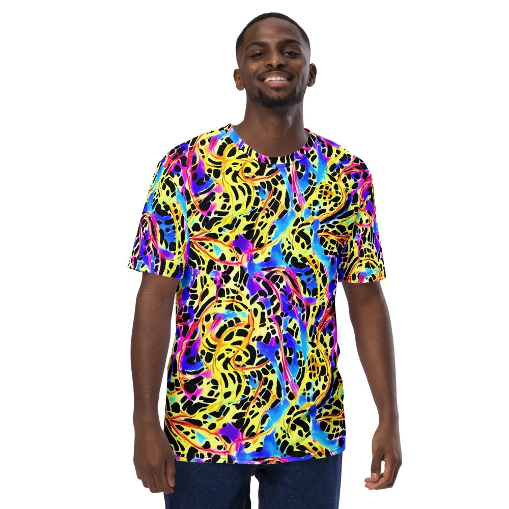 Ultraviolet Roar on Men's Crew Neck T-Shirt — Front