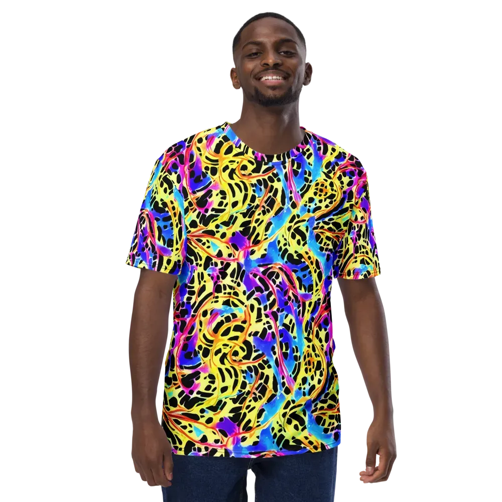 Ultraviolet Roar on Men's Crew Neck T-Shirt — Front