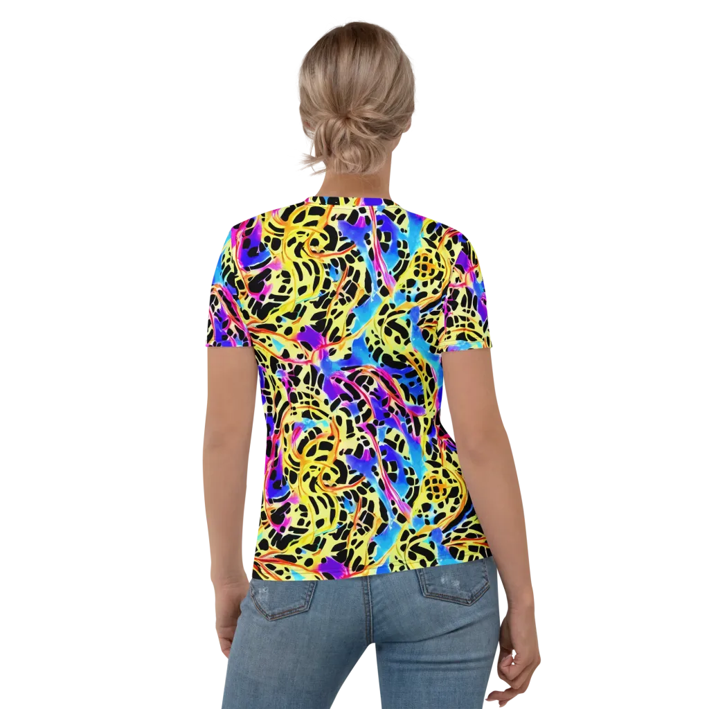 Ultraviolet Roar on Women's Crew Neck T-Shirt — Back