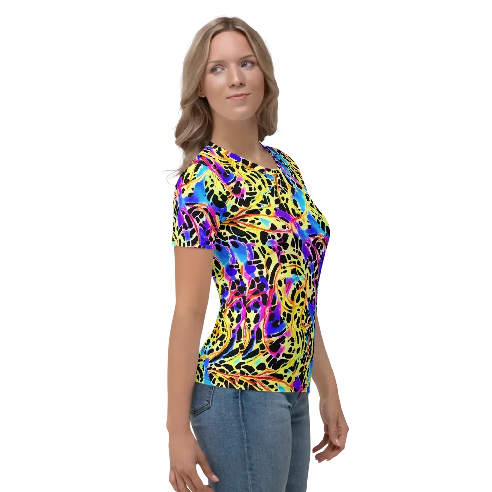 Ultraviolet Roar on Women's Crew Neck T-Shirt — Right