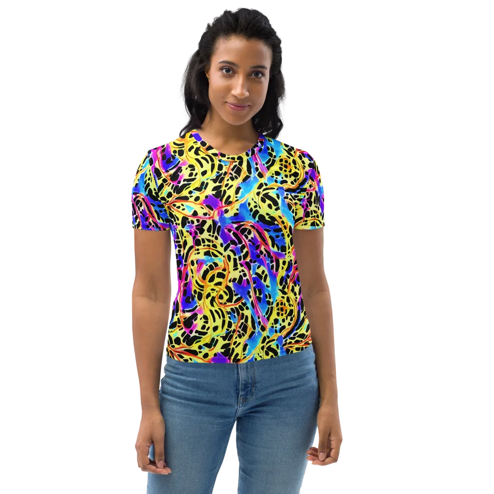 Ultraviolet Roar on Women's Crew Neck T-Shirt — Front