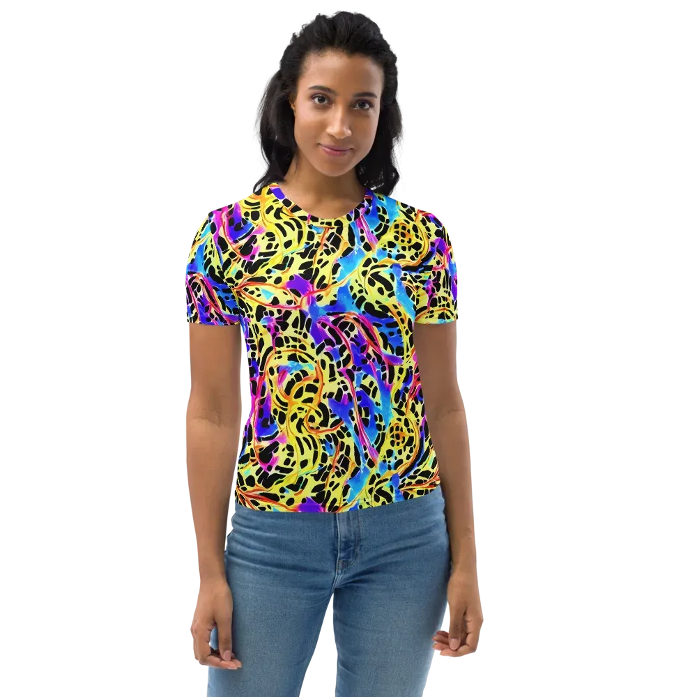 Ultraviolet Roar on Women's Crew Neck T-Shirt — Front