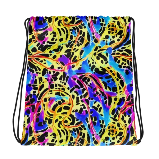 Ultraviolet Roar on a Drawstring Bag