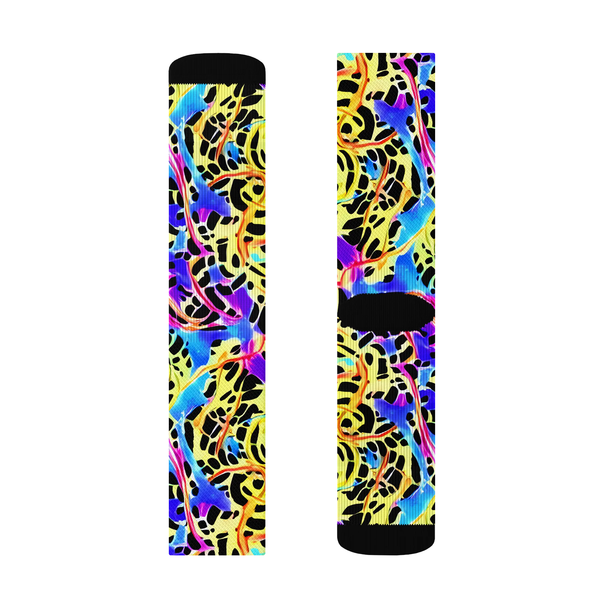 Ultraviolet Roar on Socks — Left Sock