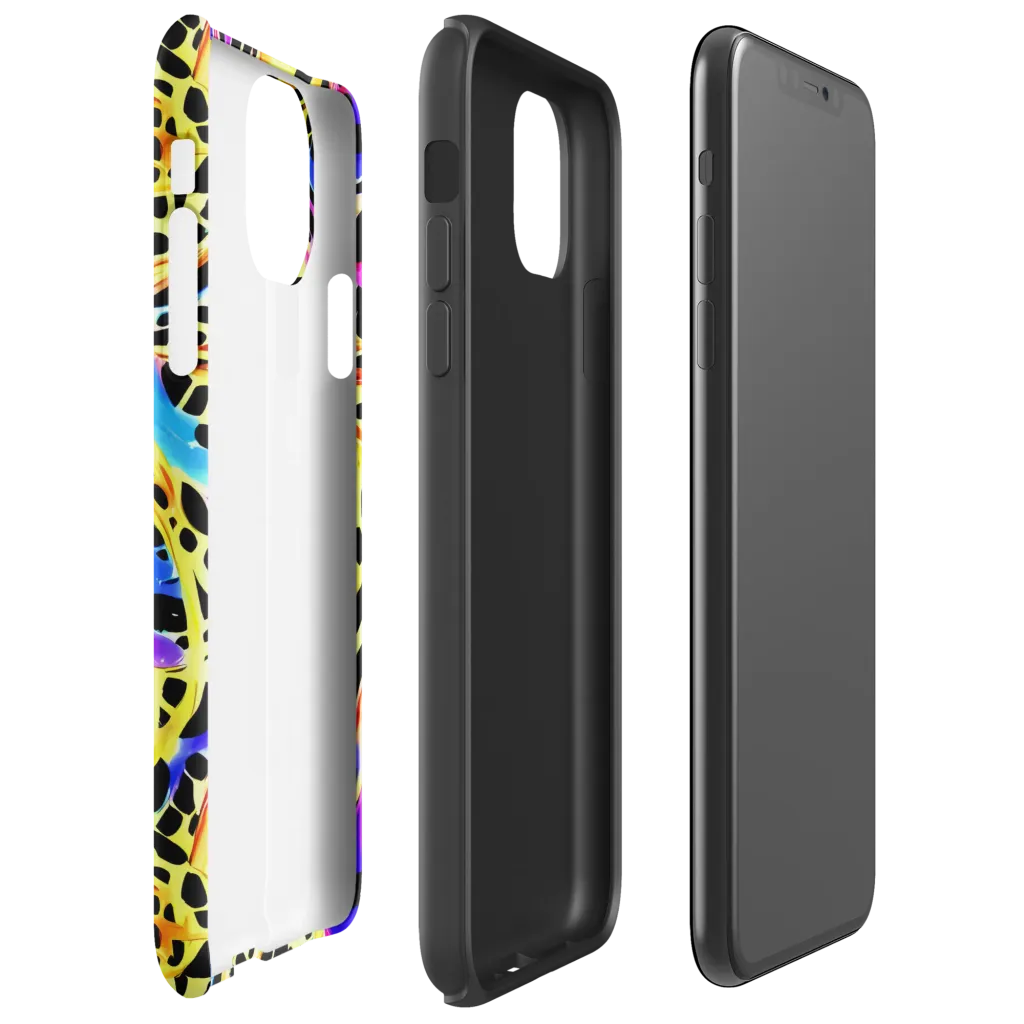 Ultraviolet Roar on Tough Case for iPhone® — Right