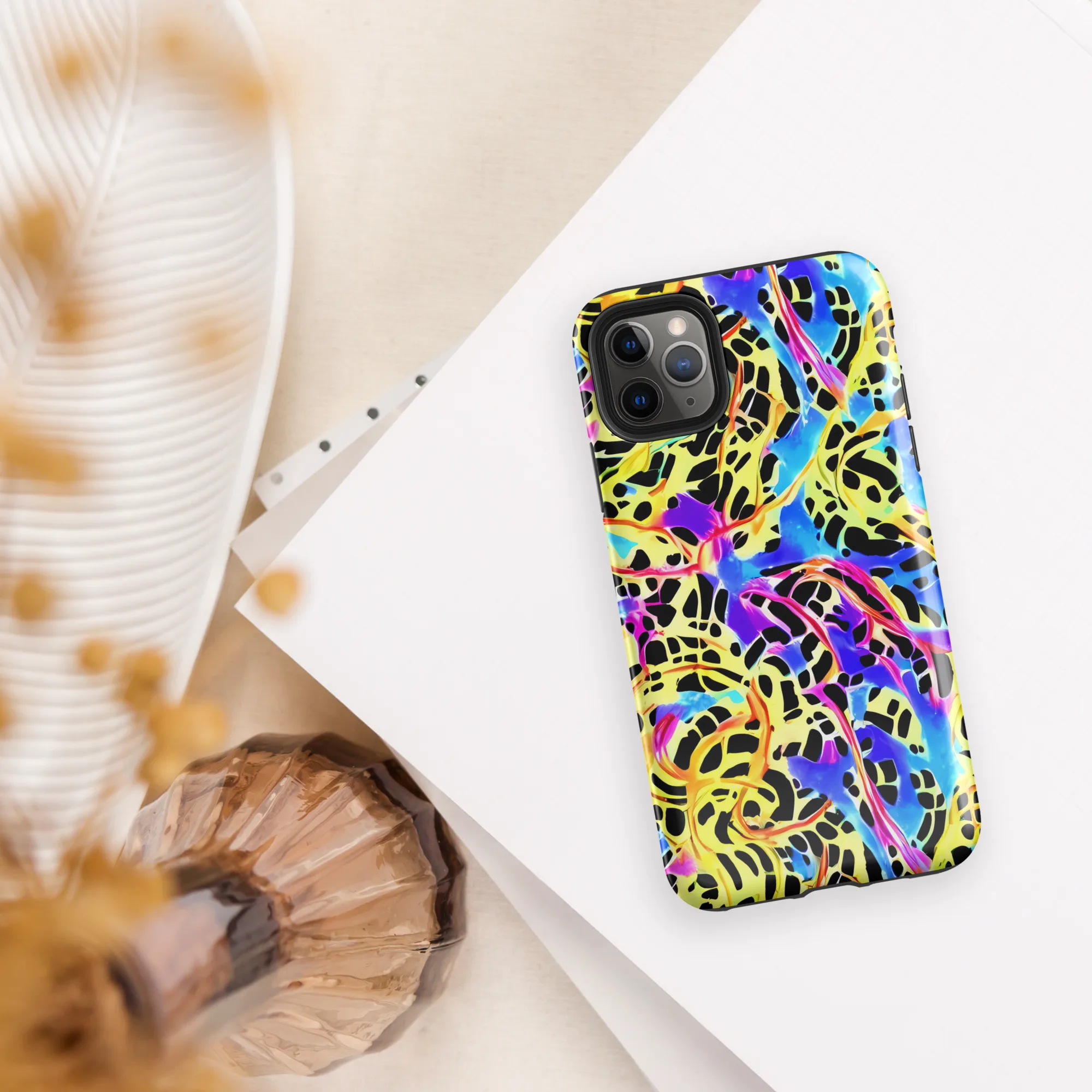 Ultraviolet Roar on Tough Case for iPhone® — Front