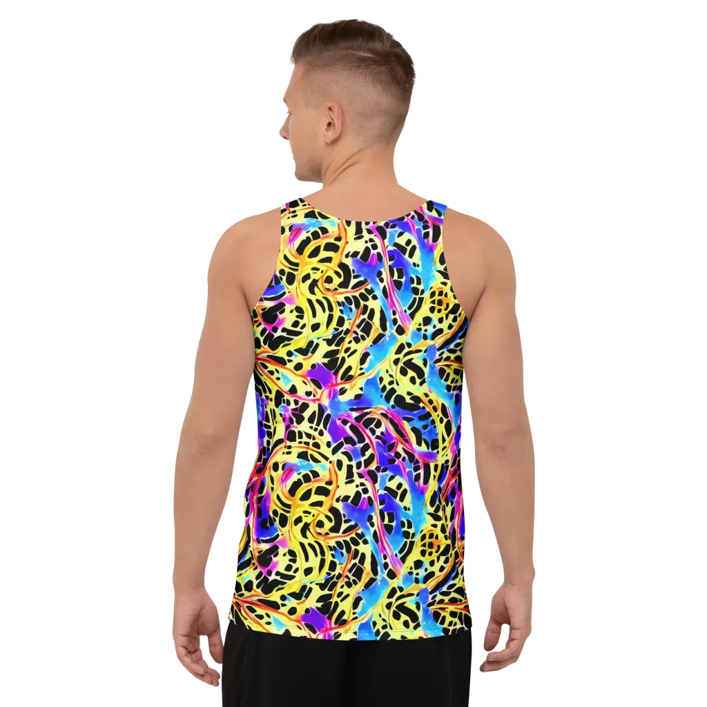 Ultraviolet Roar on Men's Tank Top — Back