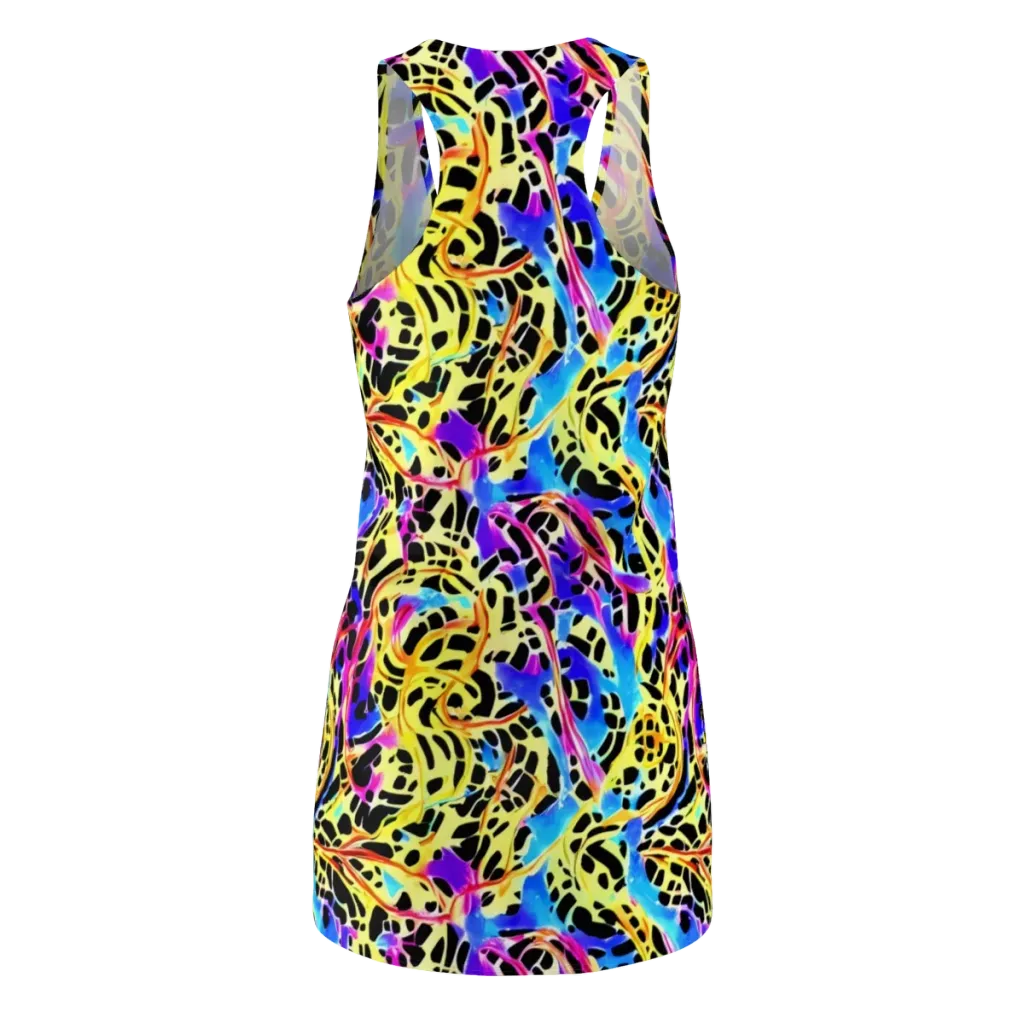 Ultraviolet Roar on Racerback Dress — Back