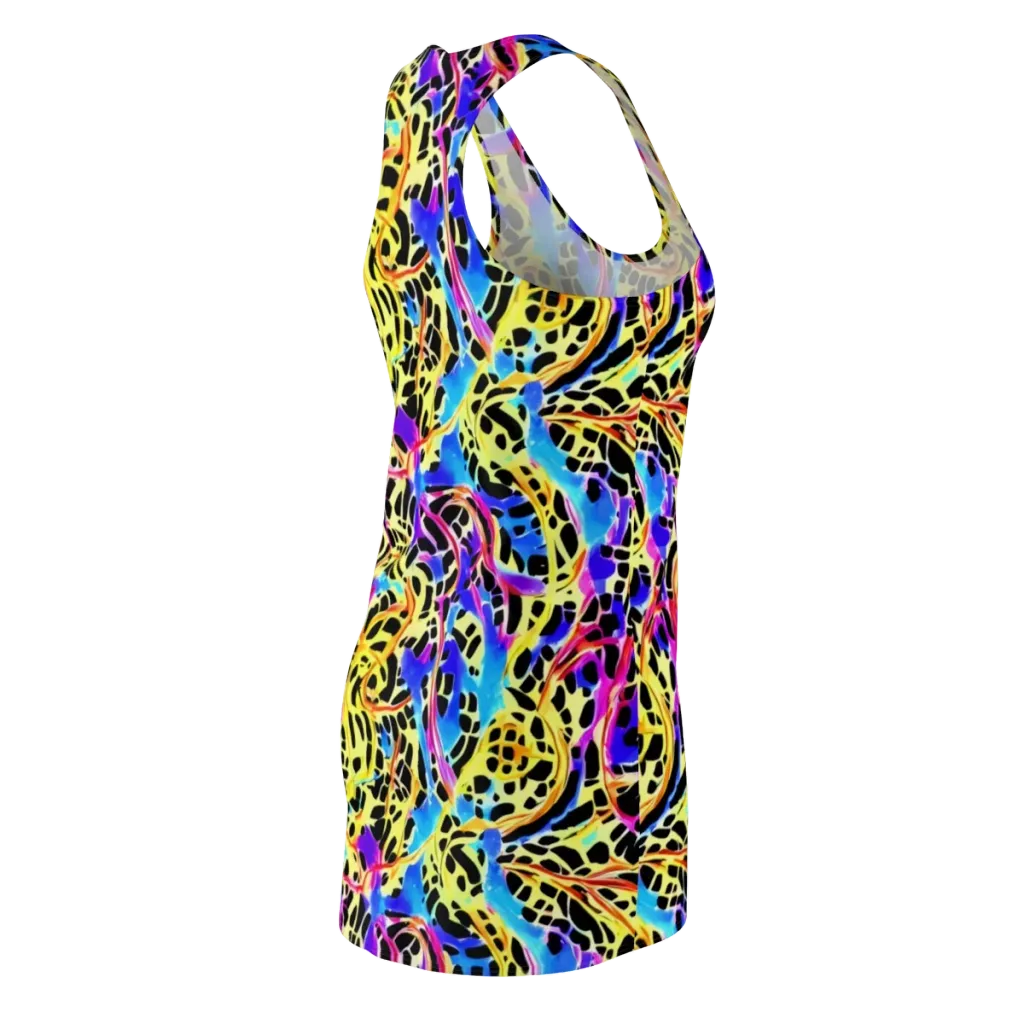Ultraviolet Roar on Racerback Dress — Back Side