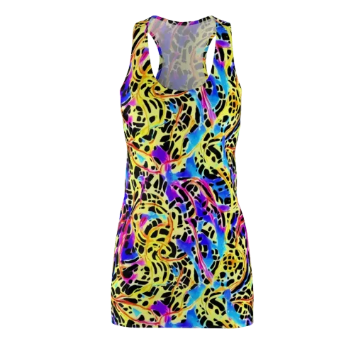 Ultraviolet Roar on a Racerback Dress