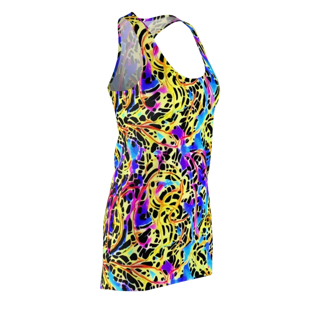 Ultraviolet Roar on Racerback Dress — Front Side