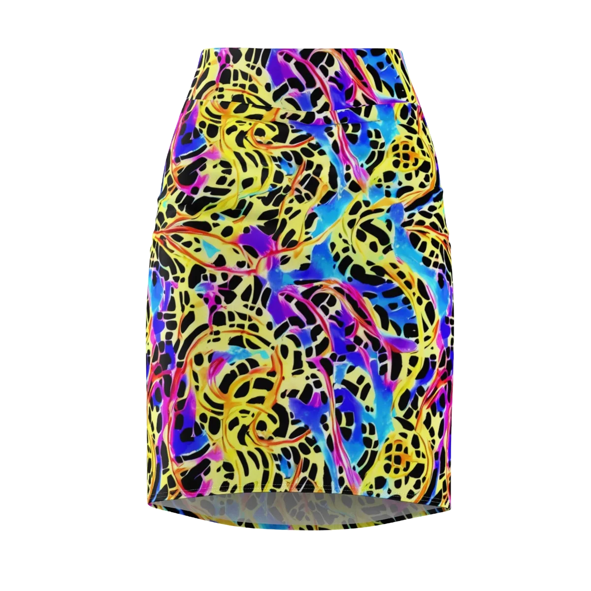 Ultraviolet Roar on Pencil Skirt — Front
