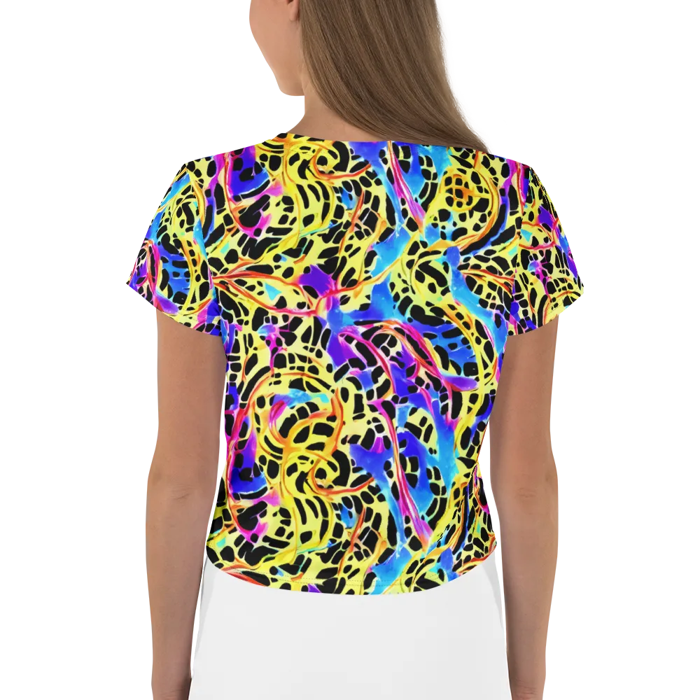 Ultraviolet Roar on Crop Tee — Back