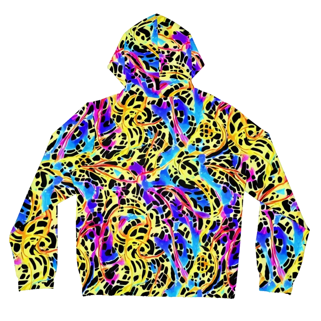 Ultraviolet Roar on Women's Full-Zip Hoodie — Back
