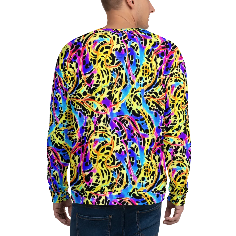 Ultraviolet Roar on Sweatshirt — Back