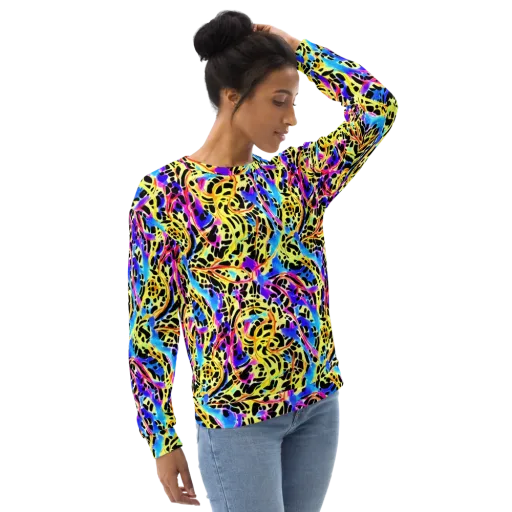 Ultraviolet Roar on a Sweatshirt