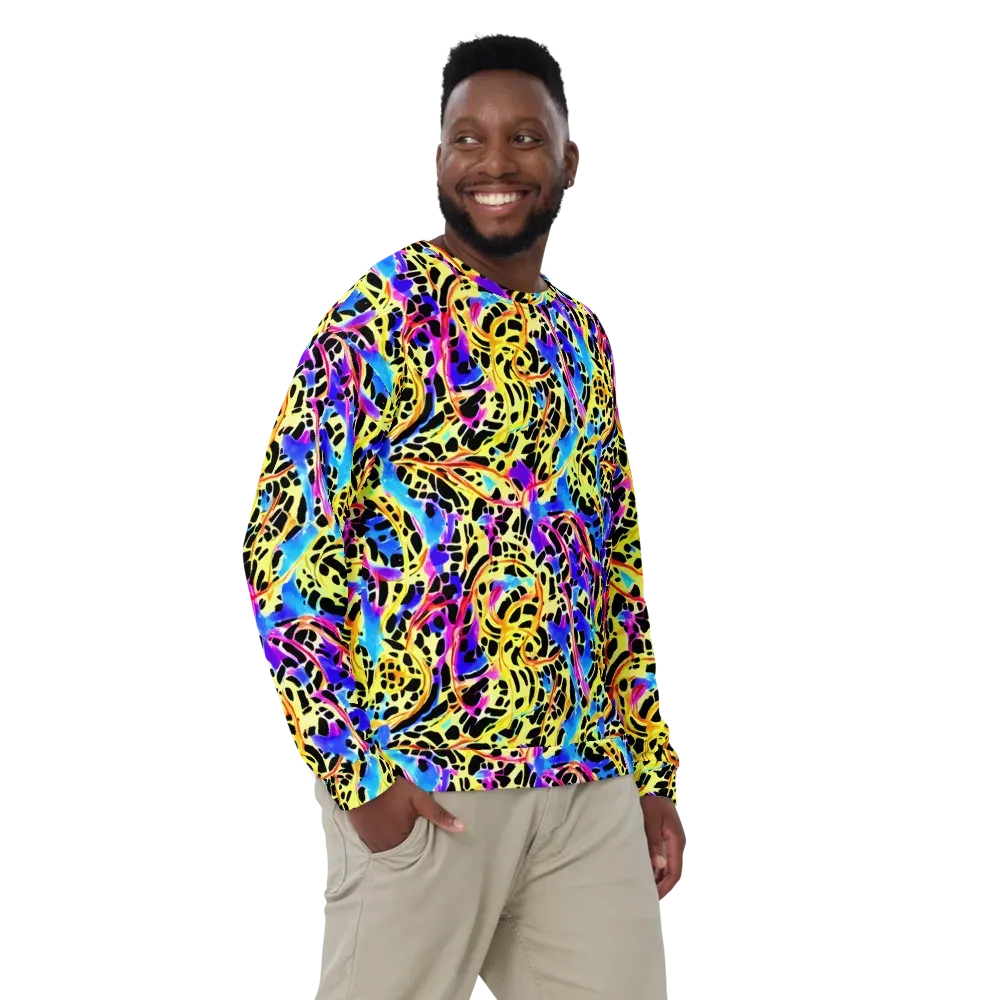 Ultraviolet Roar on Sweatshirt — Front