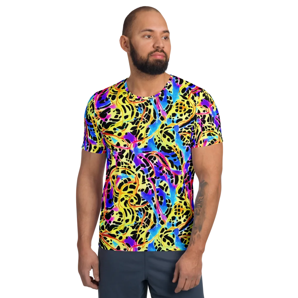 Ultraviolet Roar on Men's Athletic T-Shirt — Front