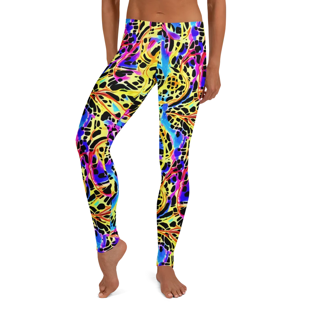 Ultraviolet Roar on Leggings — Front