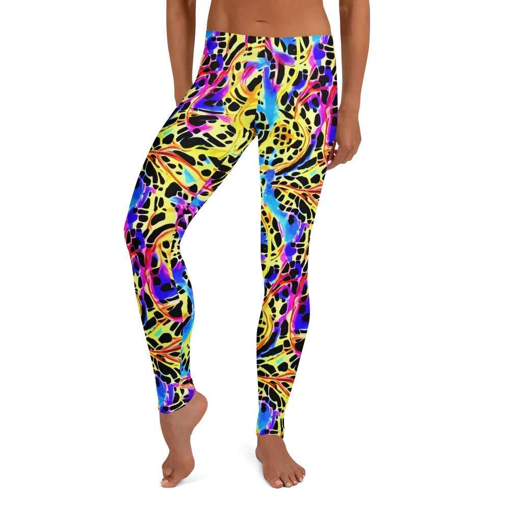 Ultraviolet Roar on Leggings — Front