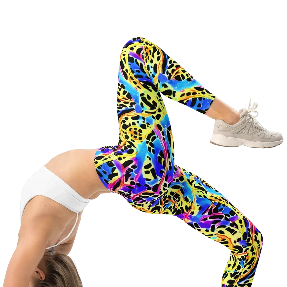 Ultraviolet Roar on Leggings — Right