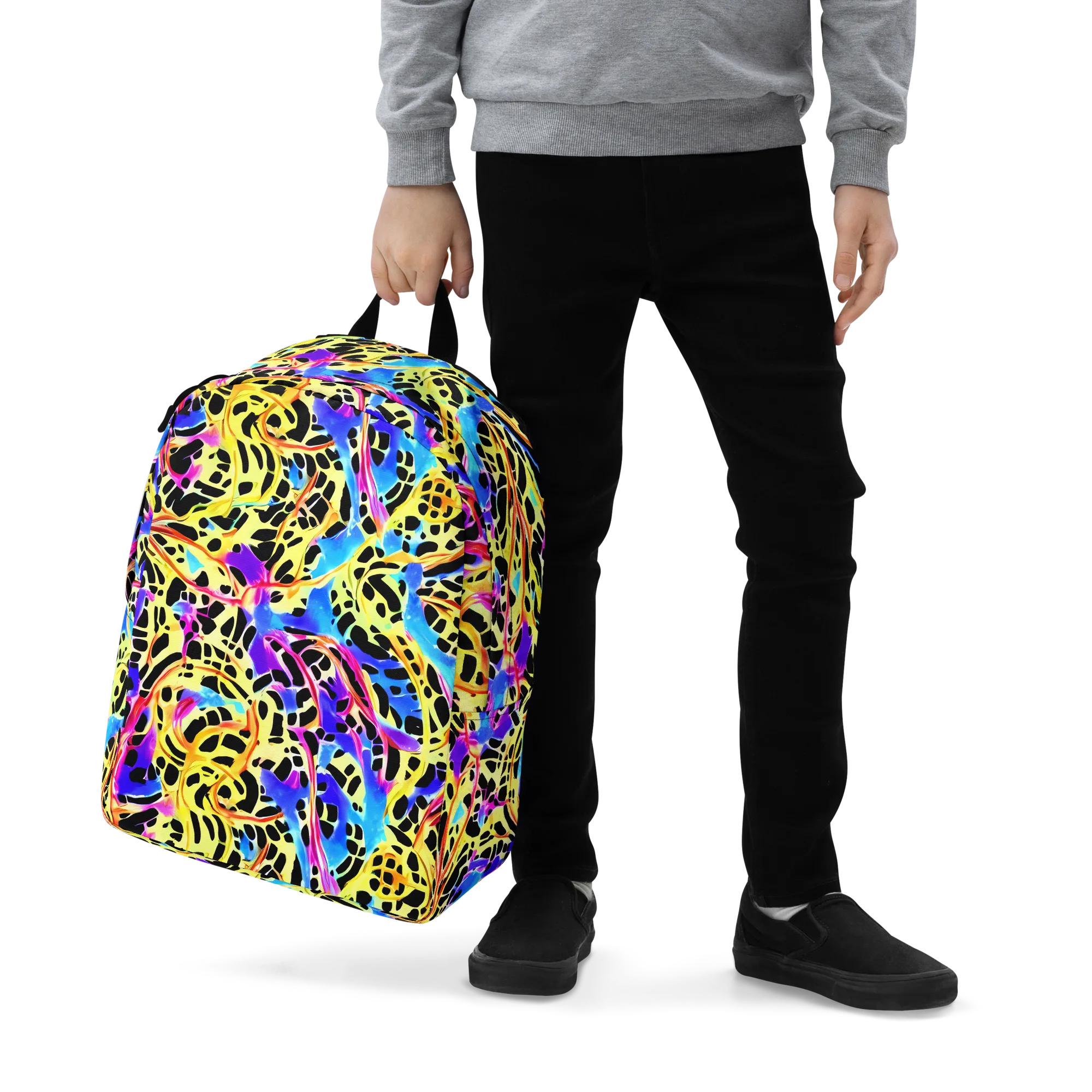 Ultraviolet Roar on Minimalist Backpack — Zoomed-in