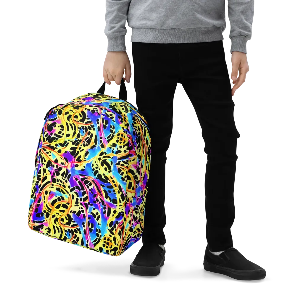 Ultraviolet Roar on Minimalist Backpack — Zoomed-in