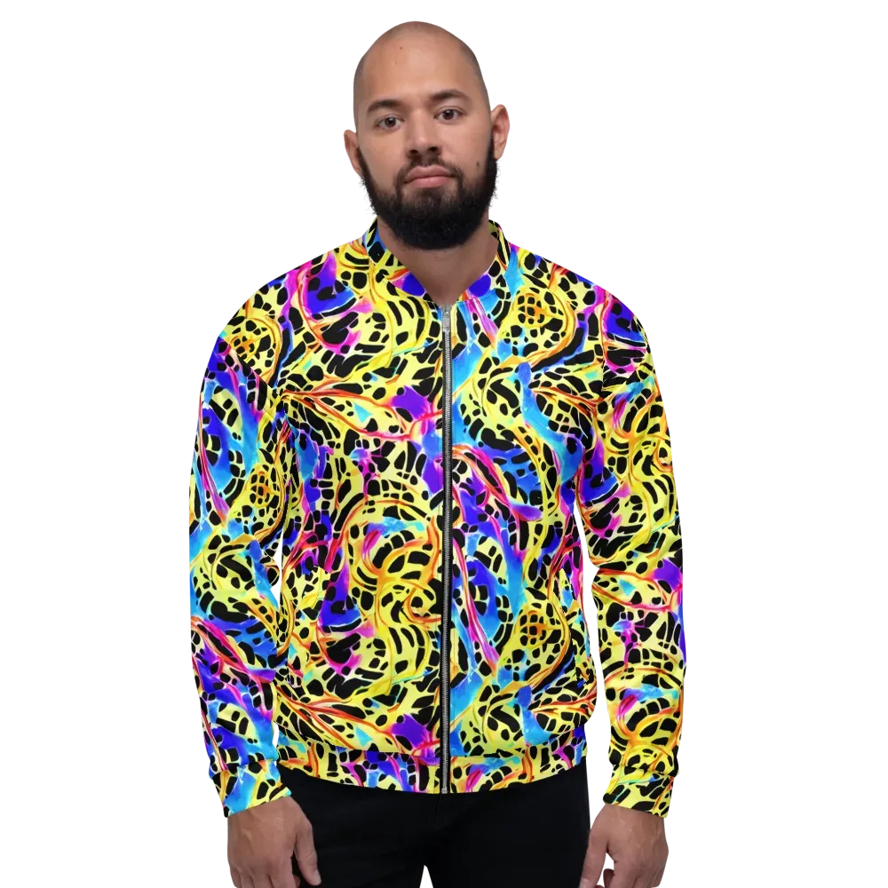 Ultraviolet Roar on Bomber Jacket — Front