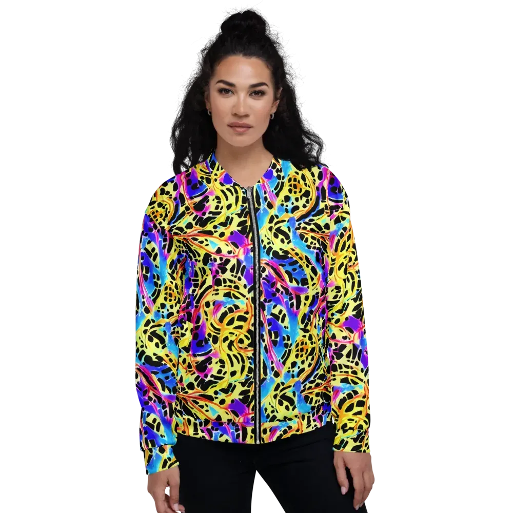 Ultraviolet Roar on Bomber Jacket — Front
