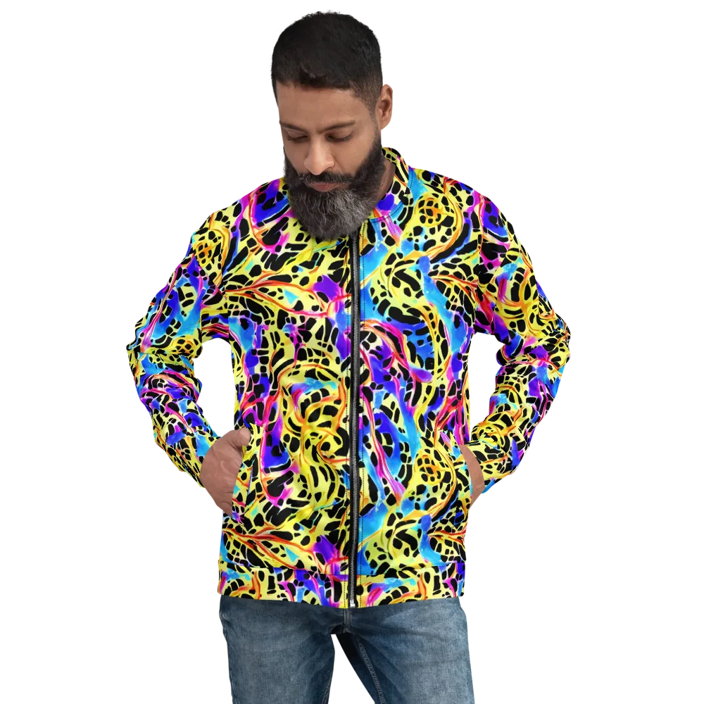 Ultraviolet Roar on Bomber Jacket — Front