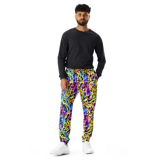 Ultraviolet Roar on a Men's Joggers